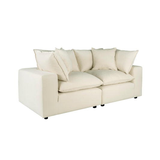 Cali Natural Modular 2 Piece Loveseat