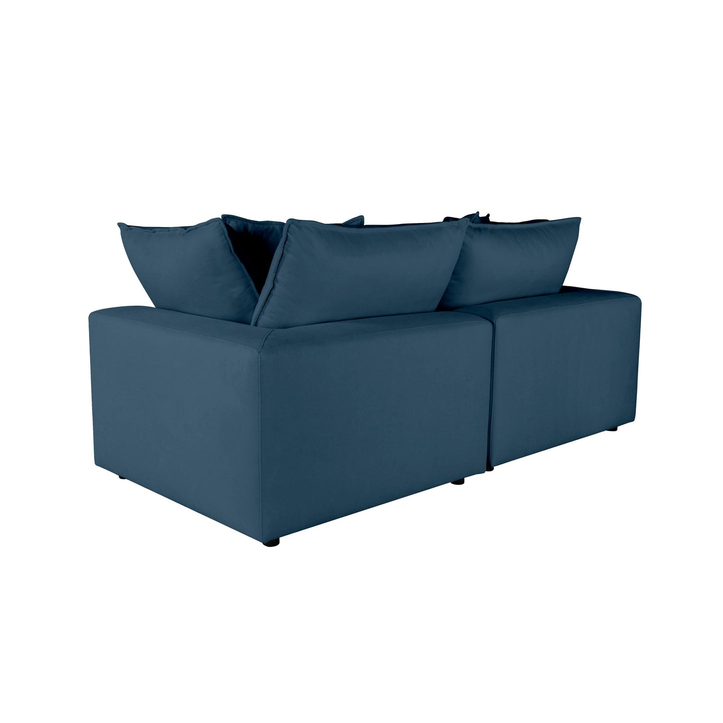 Cali Navy Modular 2 Piece Loveseat
