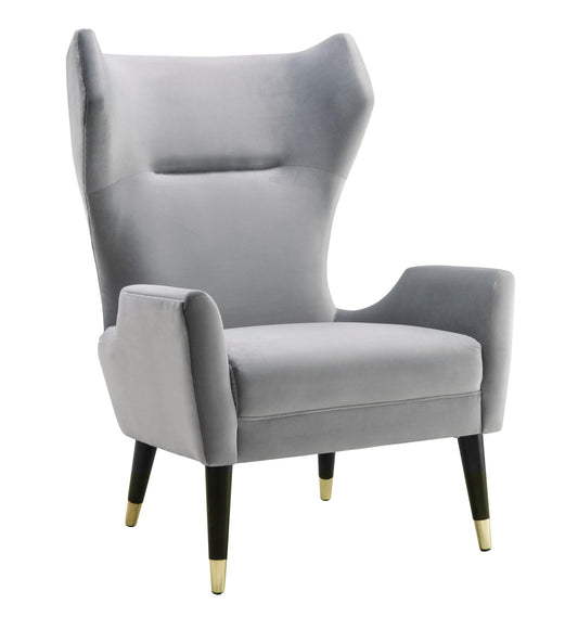 Logan Grey Velvet Chair