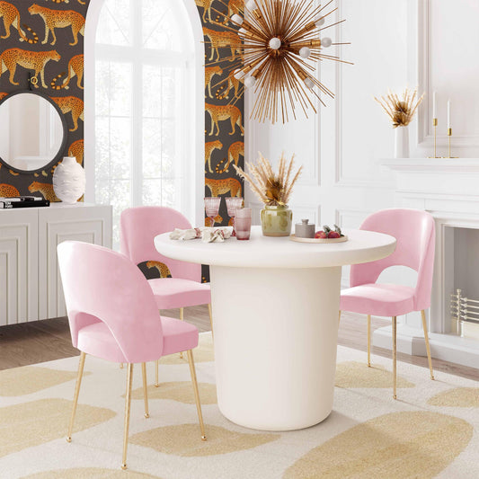 Swell Blush Velvet Chair