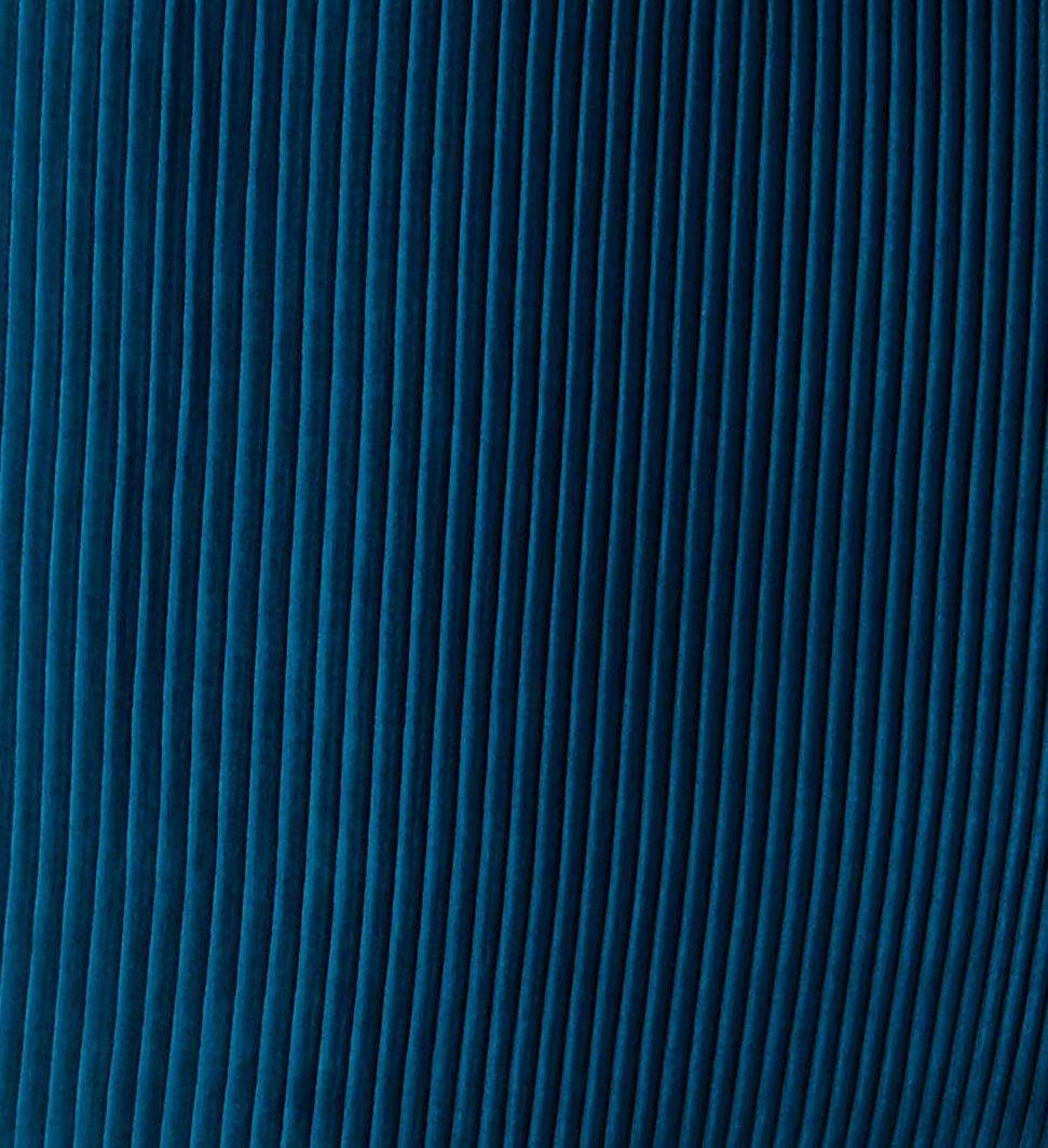 Beatrix Pleated Navy Velvet Side Chair