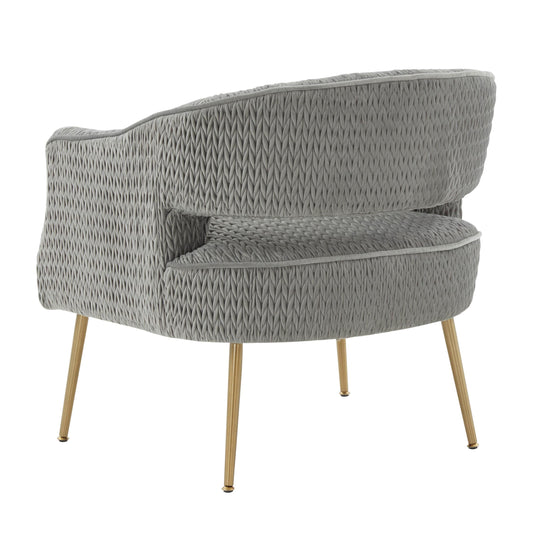 Diana Grey Velvet Accent Chair by Inspire Me! Home Decor