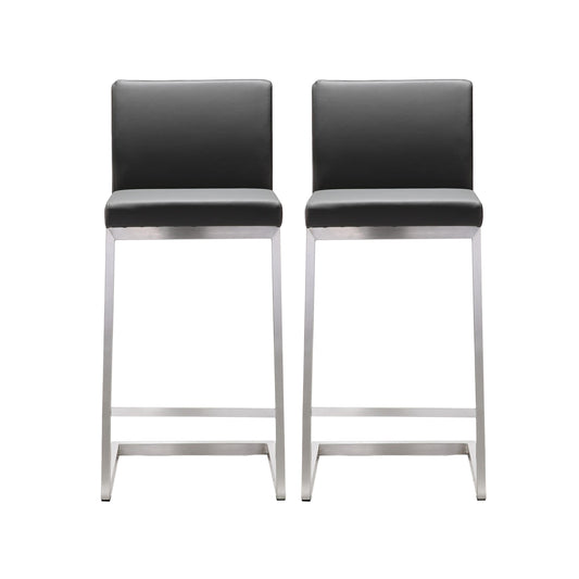 Parma Grey Steel Counter Stool (Set of 2)