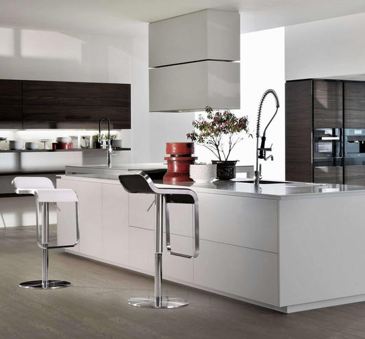 Napoli Black Stainless Steel Barstool