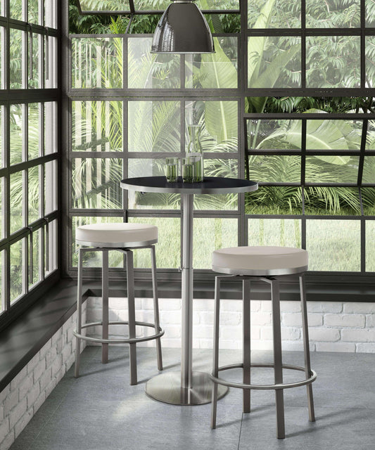 Pratt Grey Steel Counter Stool (Set of 2)