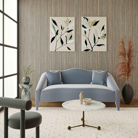 Naya Sea Blue Velvet Loveseat