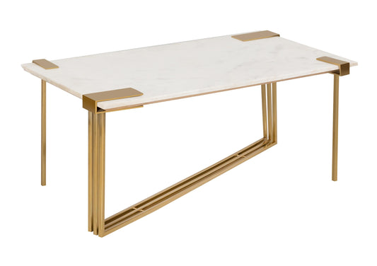 Daneb White Marble Cocktail Table
