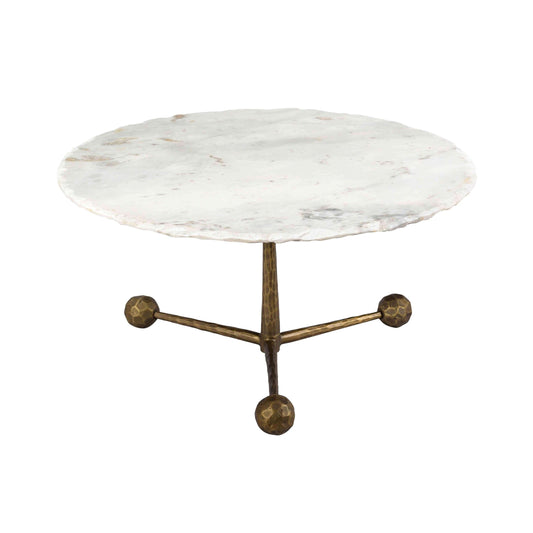 Orbital White Marble Coffee Table