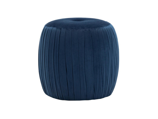 Sommer Navy Velvet Ottoman
