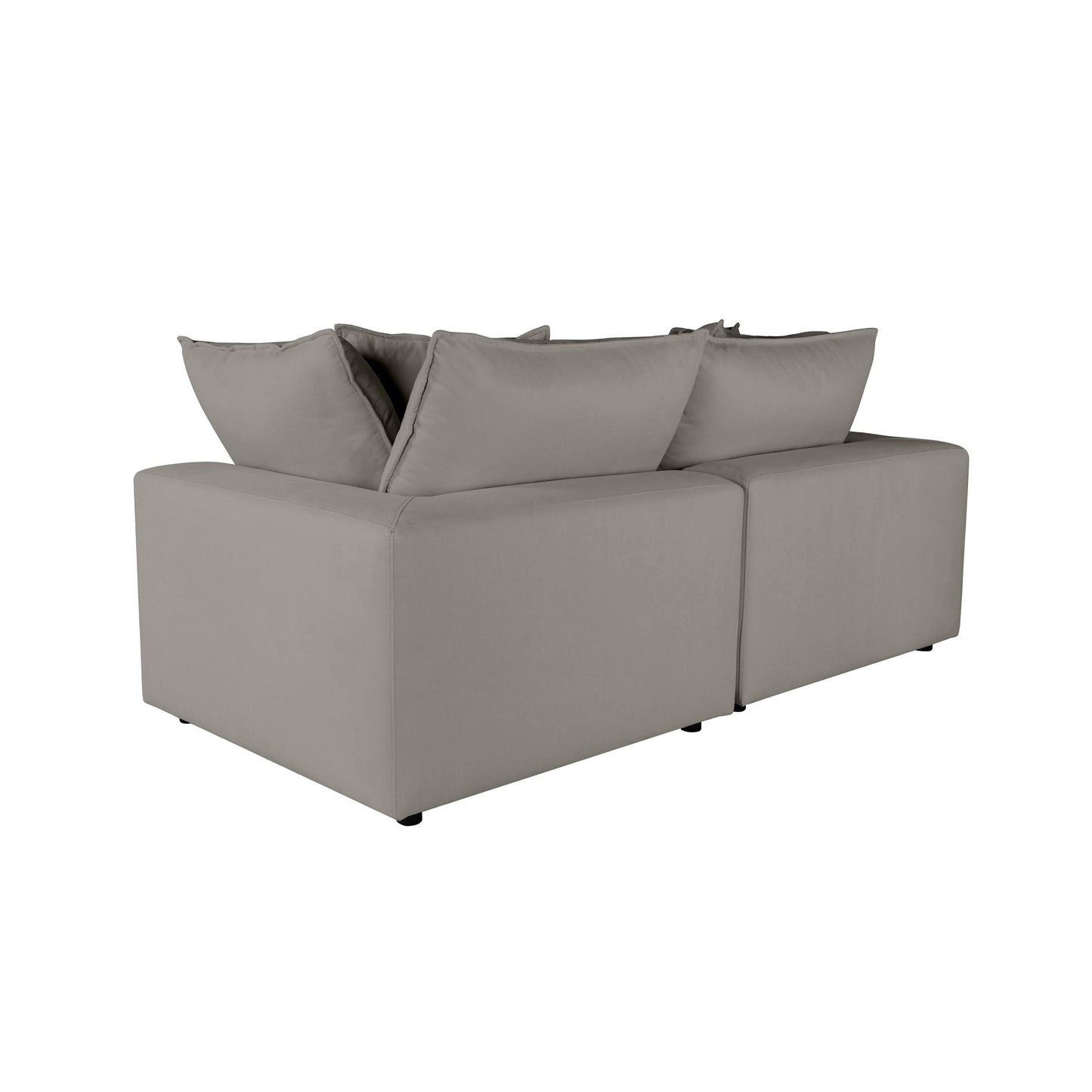 Cali Slate Modular 2 Piece Loveseat