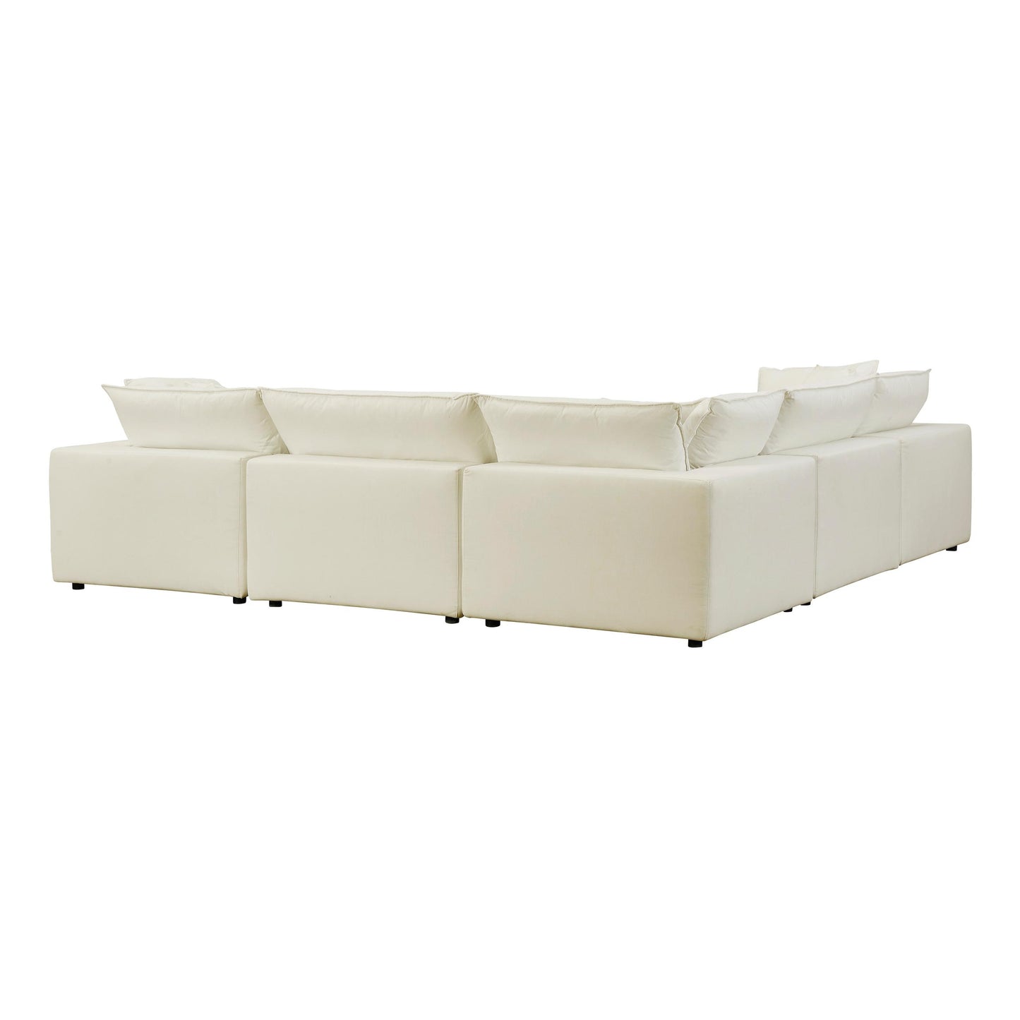 Cali Natural Modular 5 Piece L-Sectional