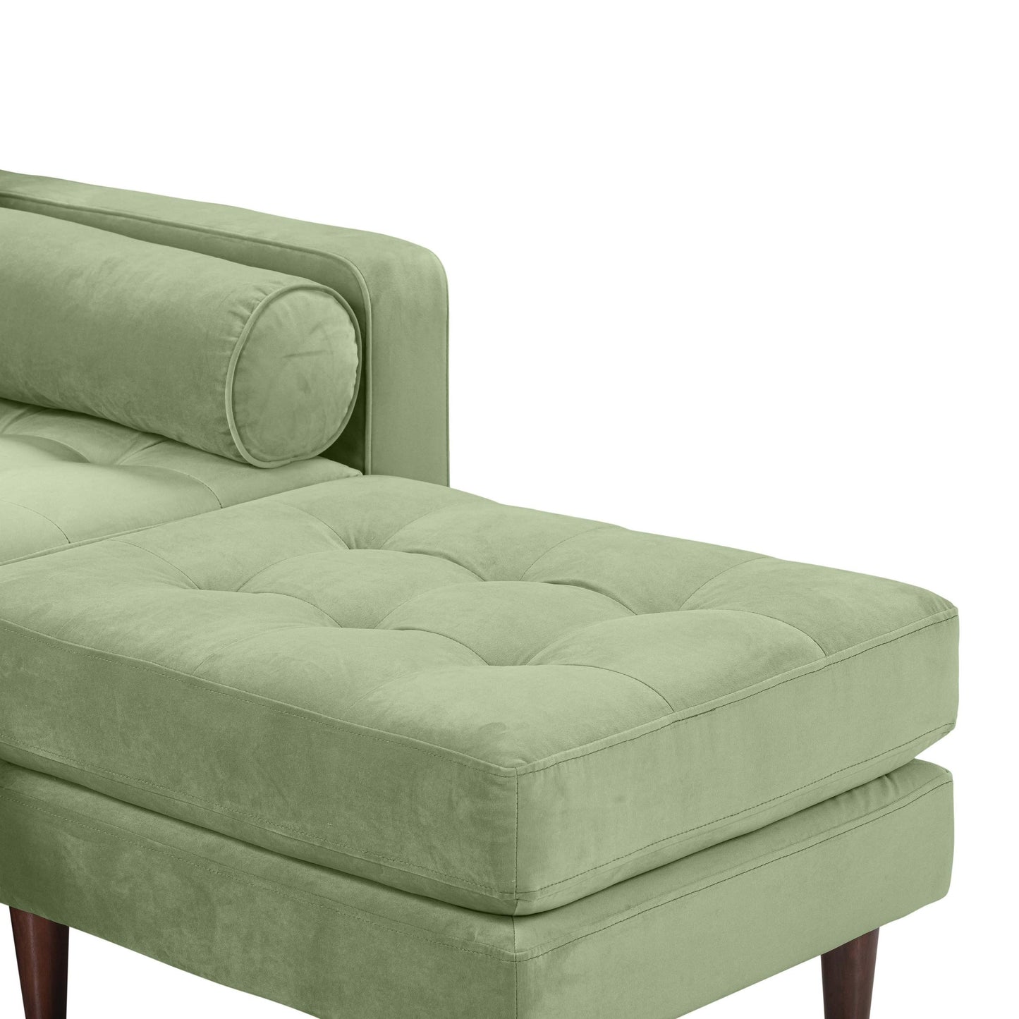 Cave Sage Green Velvet Sectional