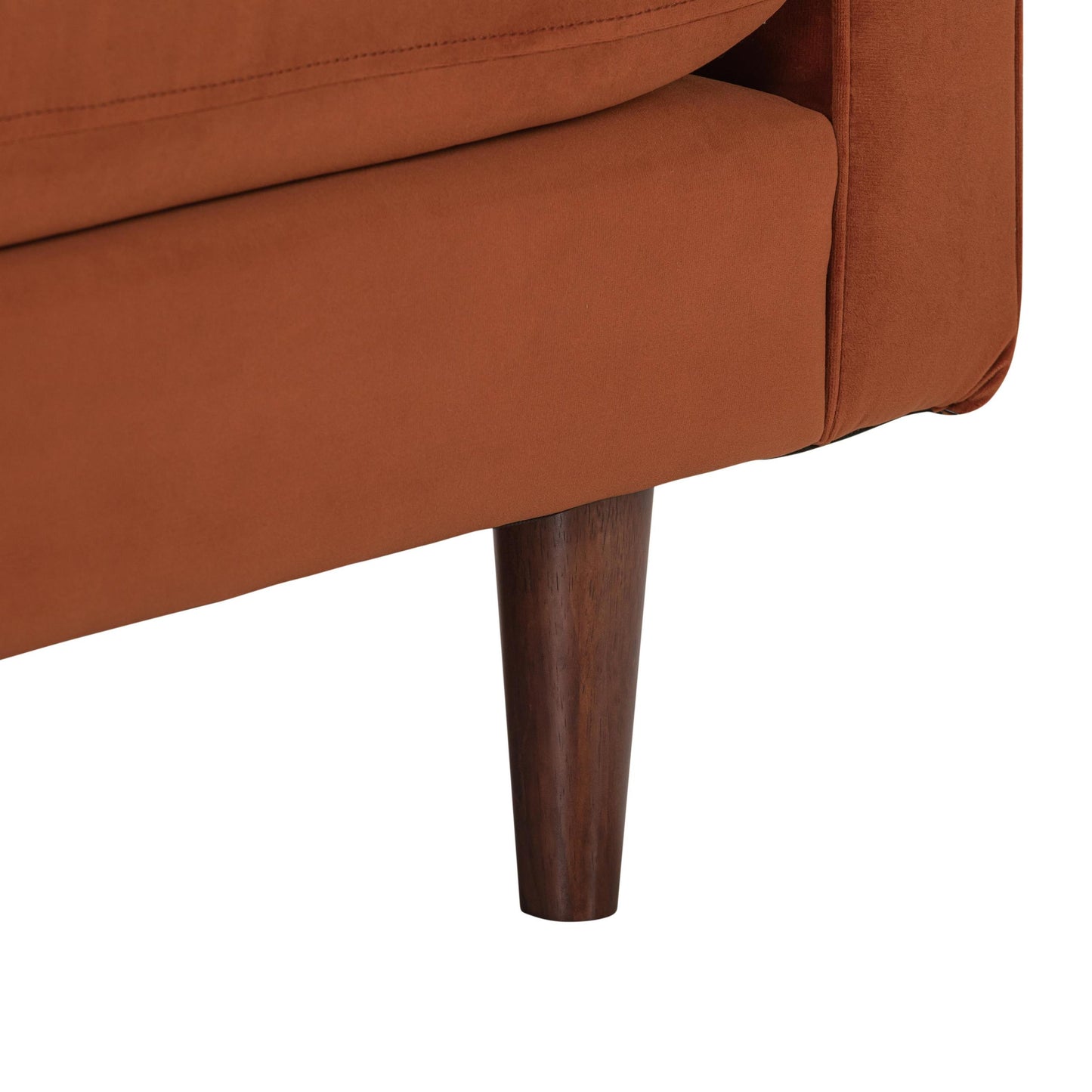 Cave Burnt Sienna Velvet Sofa