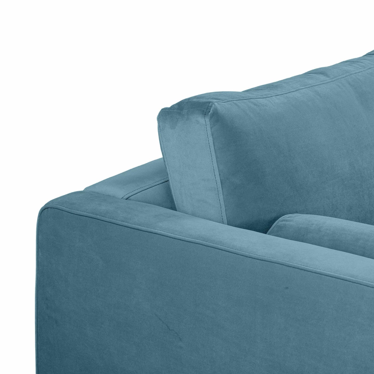 Cave Dusty Blue Velvet Loveseat