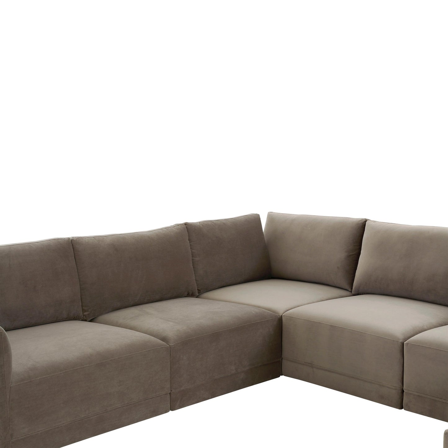Willow Taupe Modular 7 Piece Large Chaise Sectional