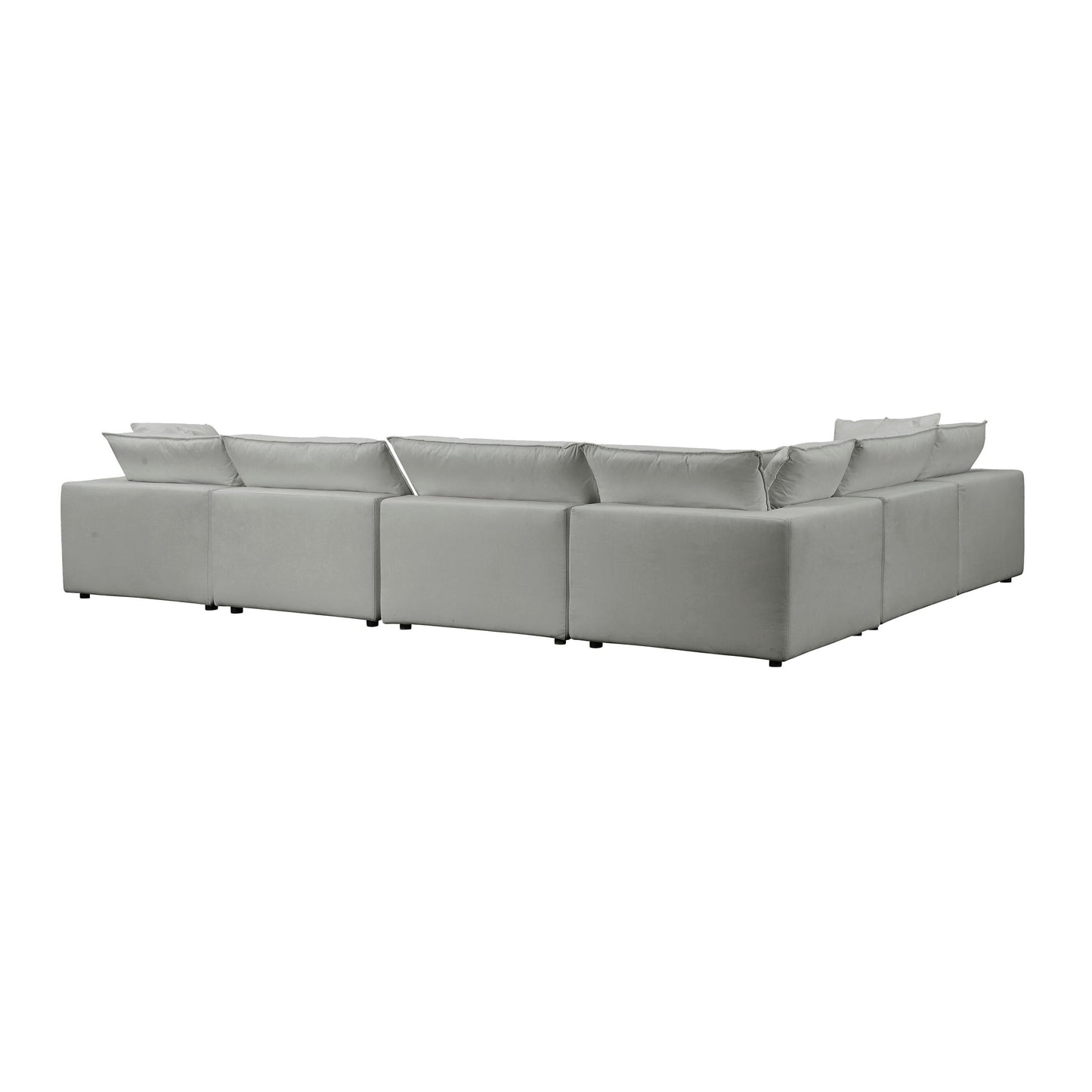 Cali Slate Modular 7 Piece Large Chaise Sectional