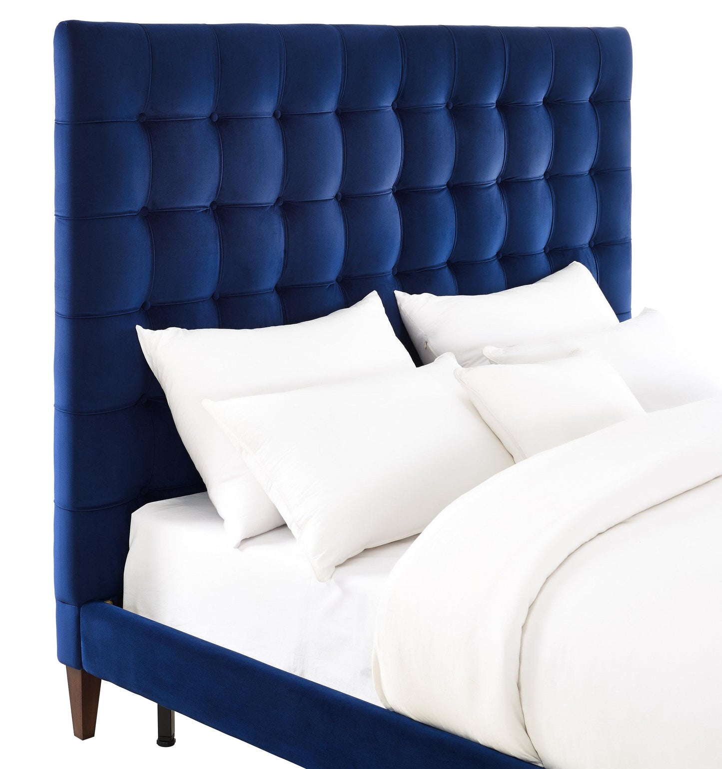 Eden Navy Velvet Bed in King