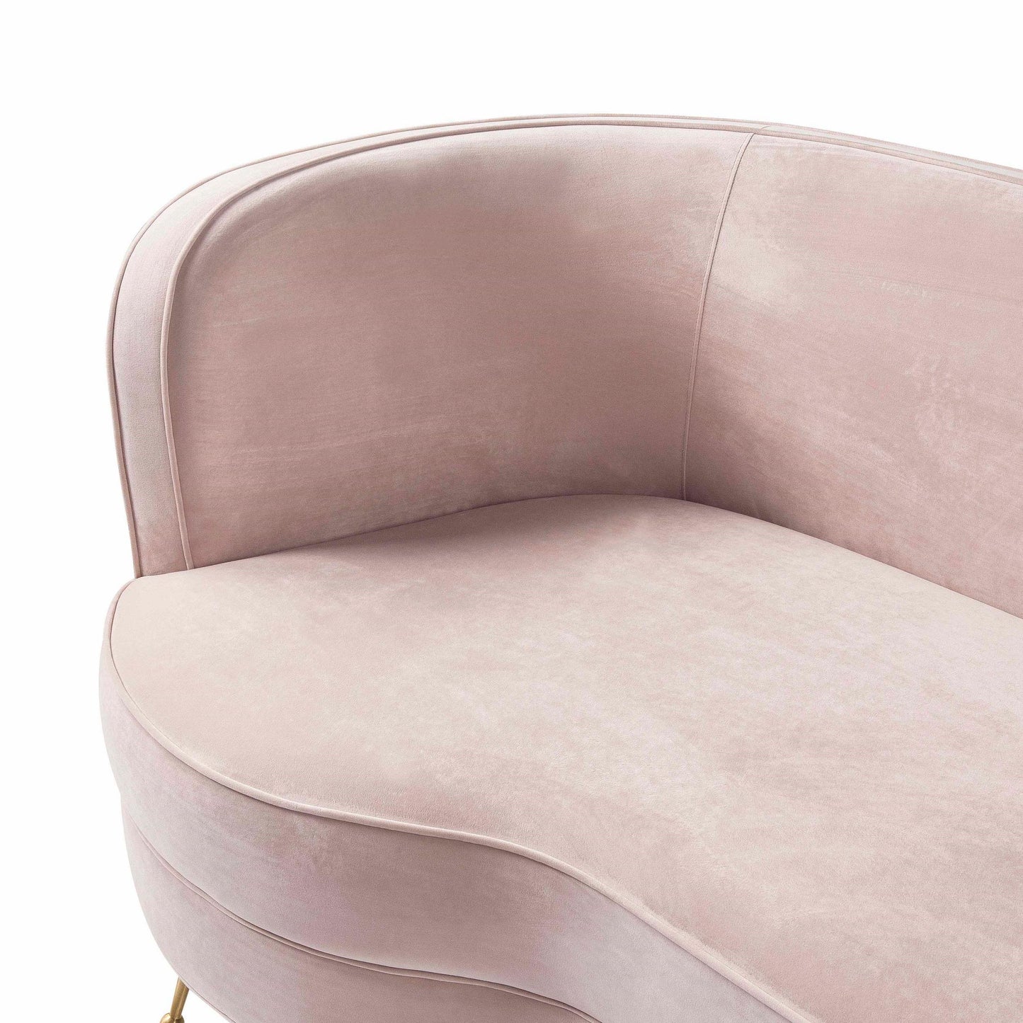 Flare Blush Velvet Sofa