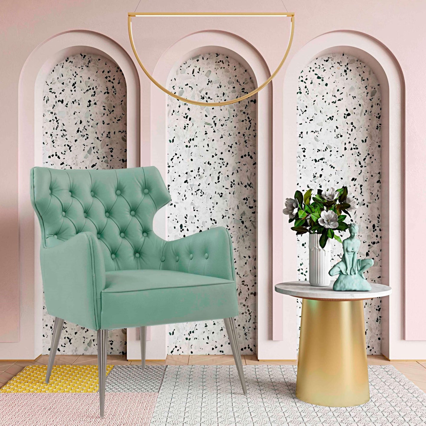 Bleeker Marble Side Table