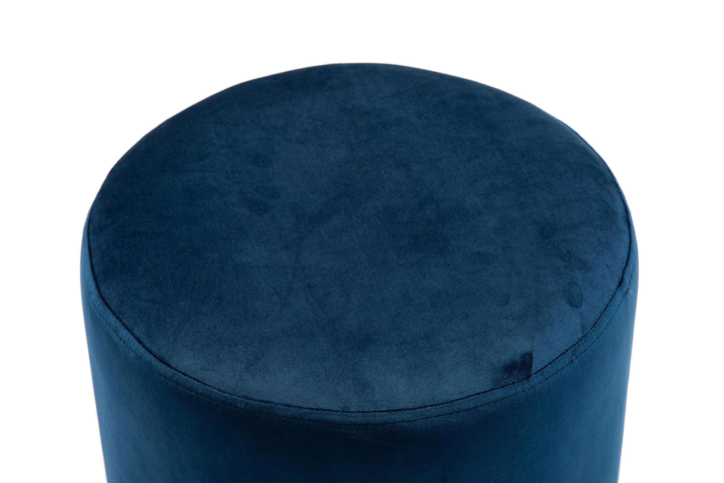Pri Navy Velvet Ottoman