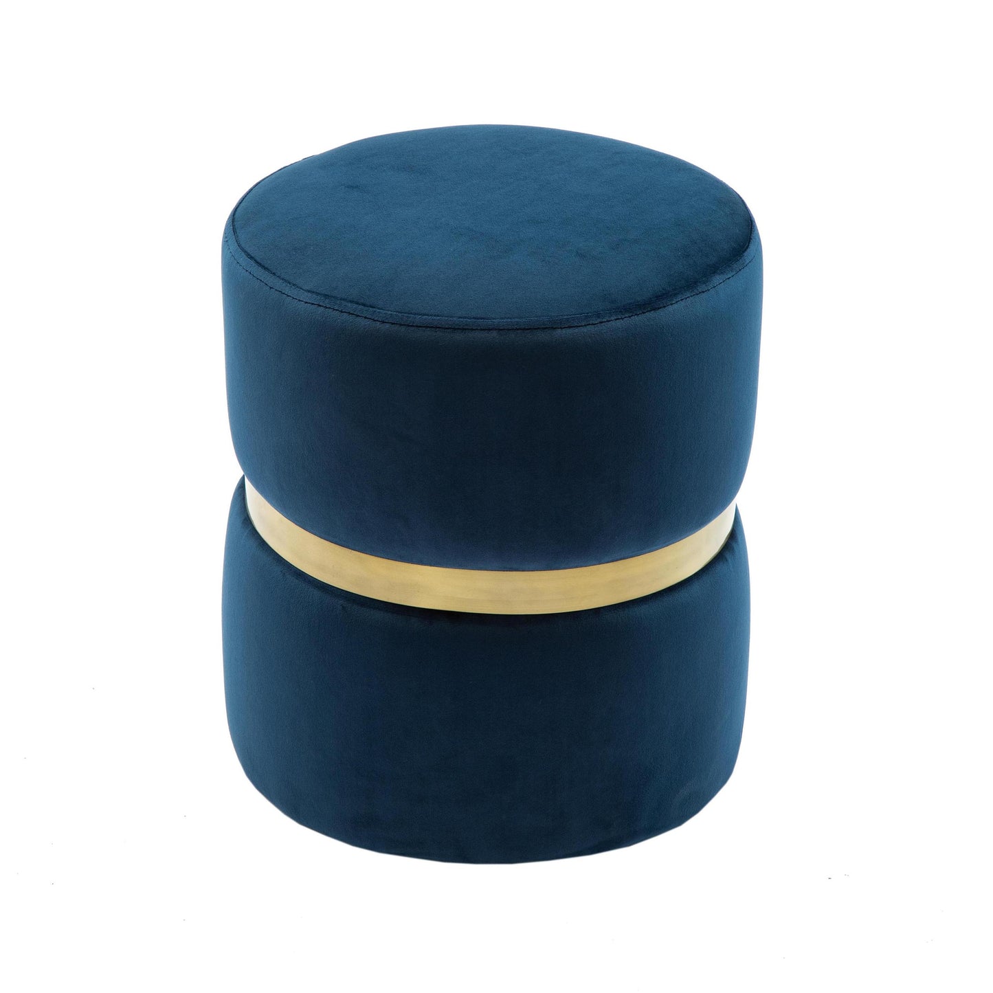 Yamma Navy Velvet Ottoman