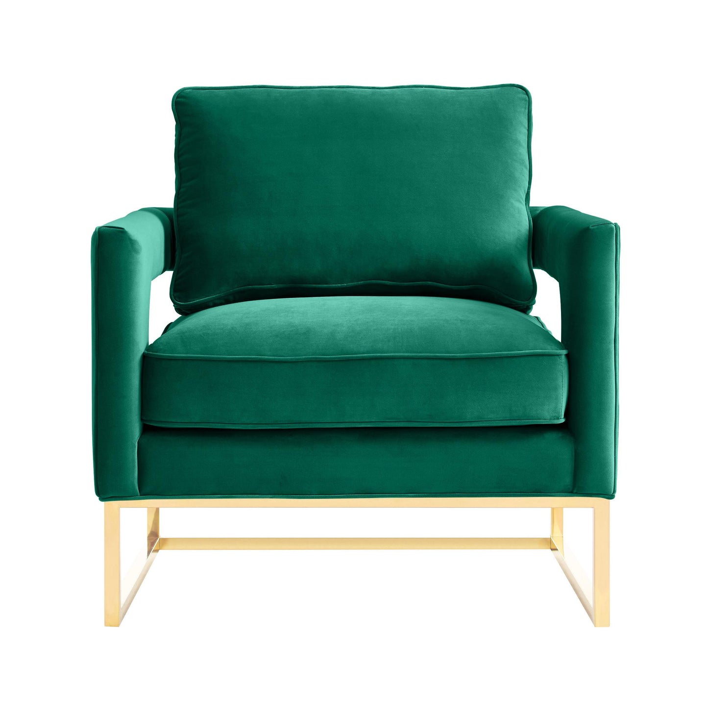 Avery Green Velvet Chair