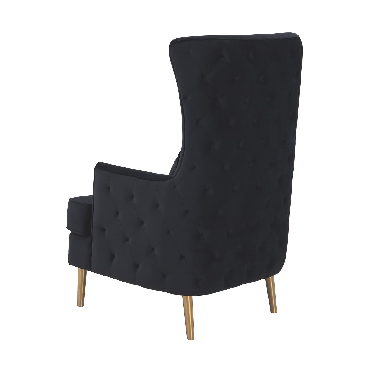 Alina Black Tall Tufted Back Chair by Inspire Me! Home Decor