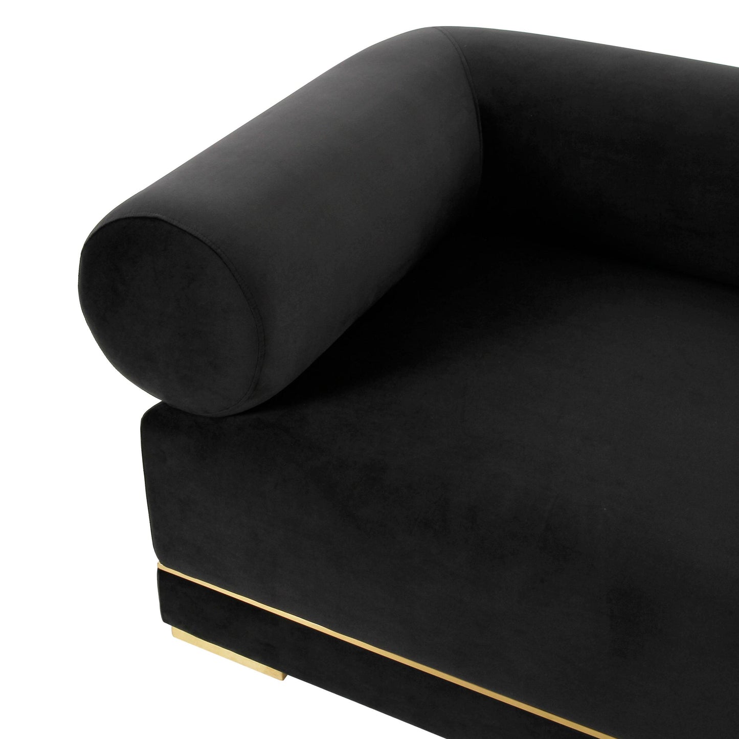 Ricardo Black Velvet Accent Chair