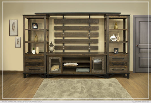 2 Door TV Stand for Wall Unit