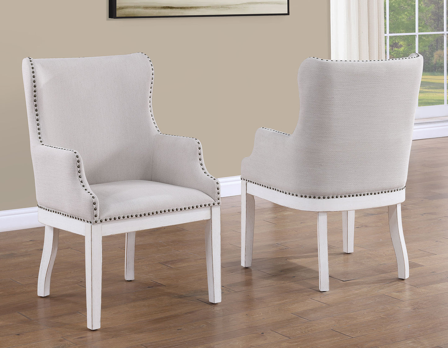 Warren Arm Chair, White