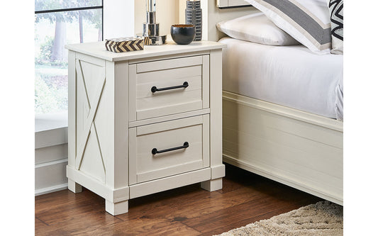 NIGHTSTAND W/ USB & HIDDEN DRAWER