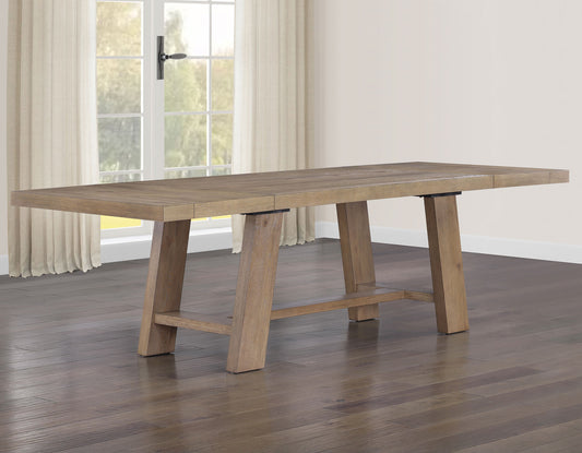 Orinda 72-108 Inch Dining Table with Two 18 Inch Leaves