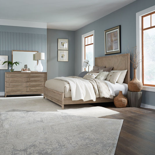 Brentwood - King Panel Bed, Dresser & Mirror