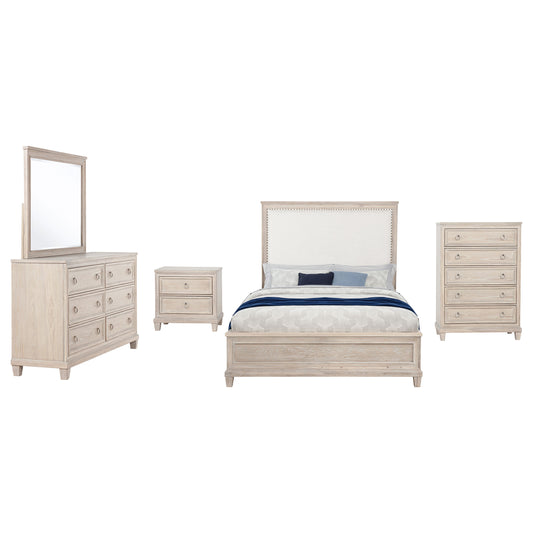 Pembroke 5-piece Queen Bedroom Set Washed Oak