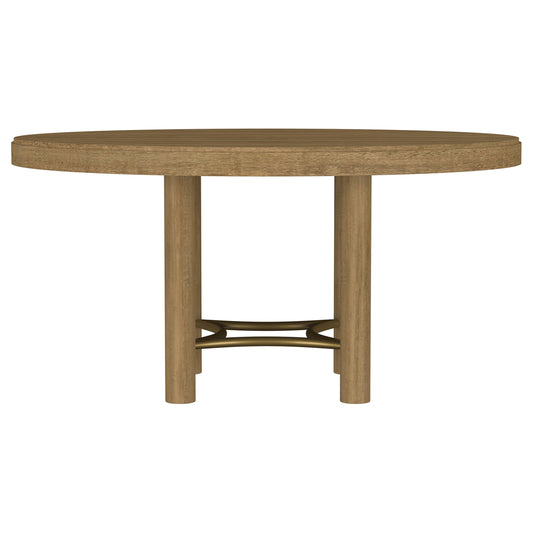Arini 7-piece Round Dining Room Table Set Sand Wash