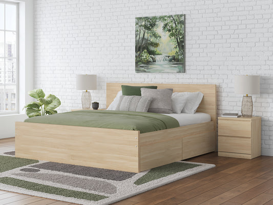 Onita Queen Panel Platform Bed with 2 Side Storage