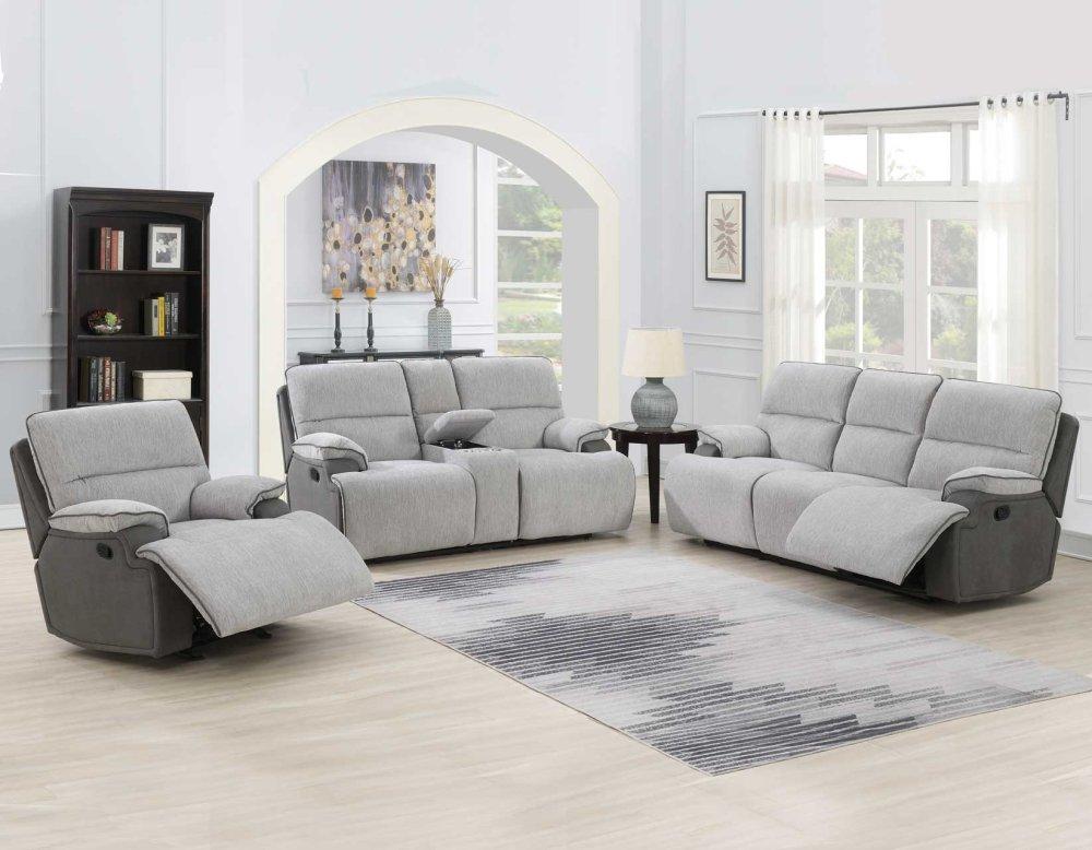 Cyprus 3-Piece Manual Motion Set (Sofa, Loveseat & Chair)