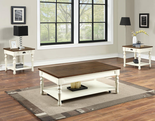Joanna 3-Piece Occasional Set (Coffee Table & 2 End Tables)