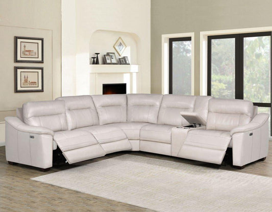 Casa Sectional Dual-Power Left Arm Recliner, Ivory