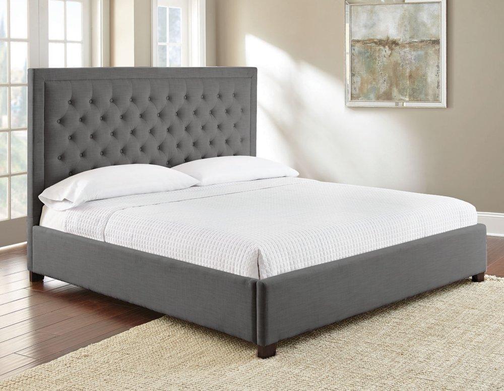 Isadora King Gray UpholsteredHeadboard