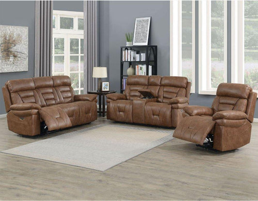 Brock 3 Piece Dual Power Motion Set (Sofa, Loveseat & Chair)
