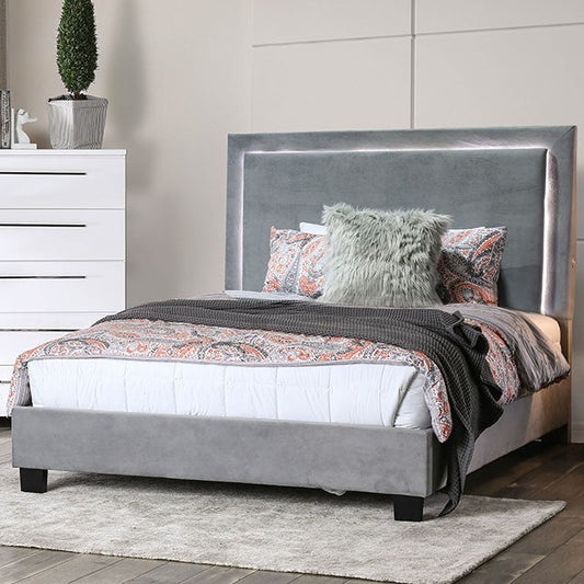 Erglow-Twin Bed, Gray