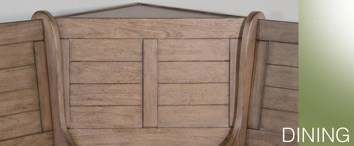 Doe Valley Long Bench & Corner Back, Wood Seat