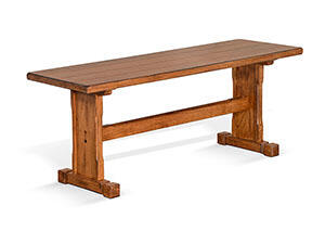 Sedona Side Bench w/ Wood Seat