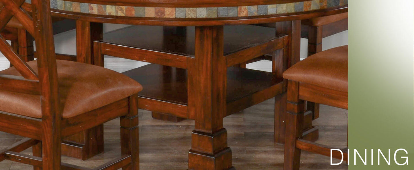 Santa Fe 60"R Table w/ Lazy Susan