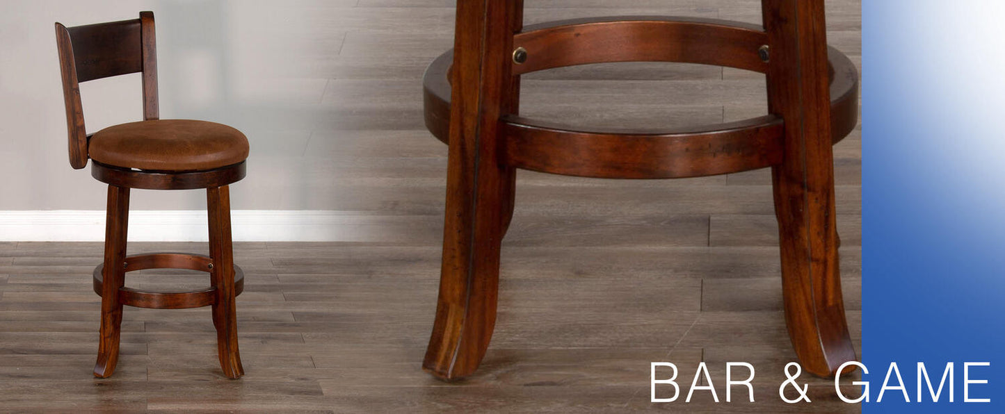 24"H Swivel Barstool