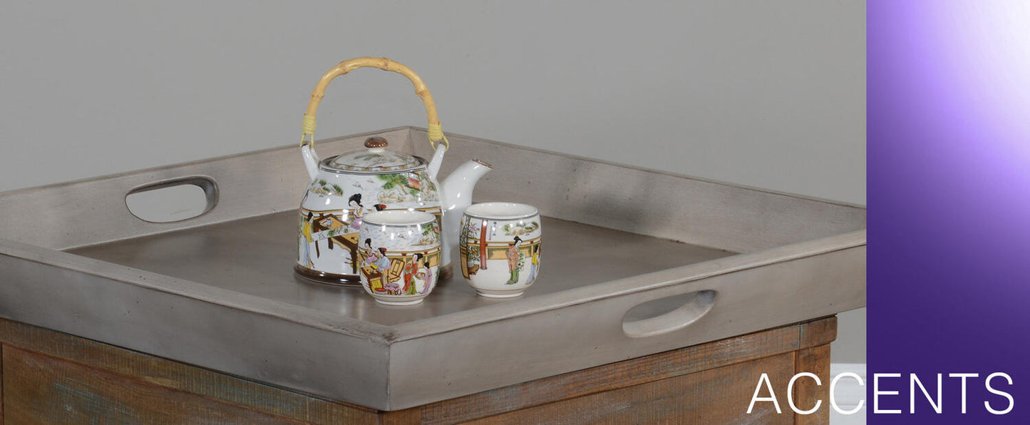 Westwood Taupe Ottoman Tray