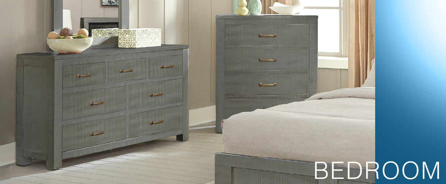 Ranch House Full Captains Bookcase Storage Bed