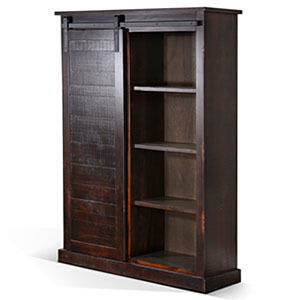 Bookcase w/ Barn Door