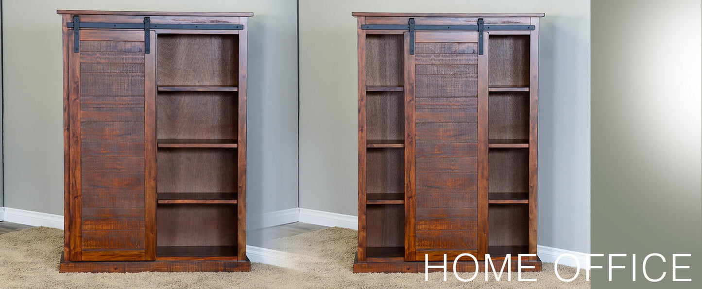 Bookcase w/ Barn Door